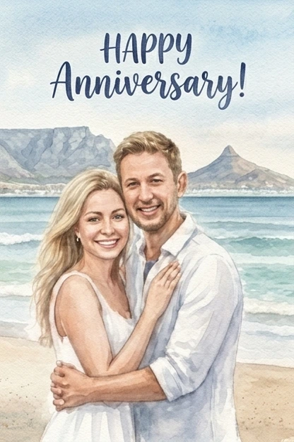 Anniversary greeting card