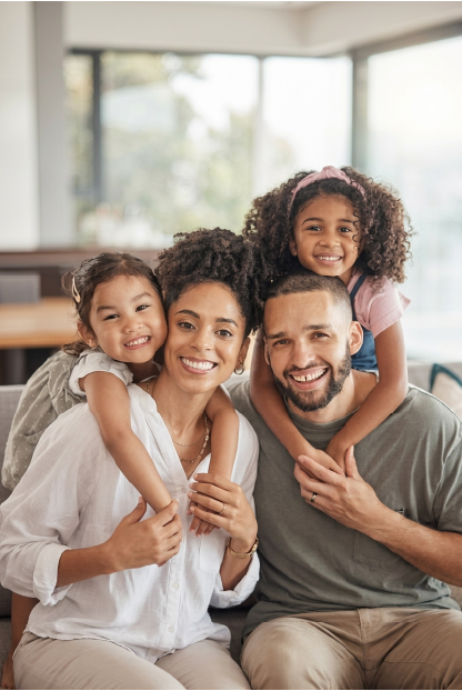 Family holiday moment